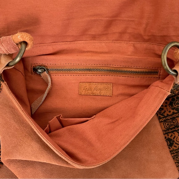 Free People Sundown Aztec Suede Fringe Purse - Picture 7 of 16